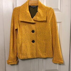 Windridge Cheryl Nash Mustard Yellow/Black Blazer